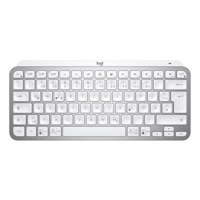 Logitech MX Keys Mini Kabellose Tastatur, Bluetooth, Metallgehäuse - Hellgrau