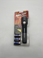 Vintage Rayovac Workhorse Battery Flashlight w 3 Batteries W3D-B New Sealed NIB