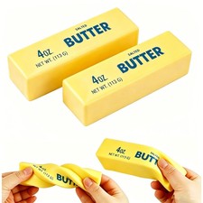 1pcs Butter Stick Squishy Toy, Squishy Butter Stick, Butter Stress Toy, Stress