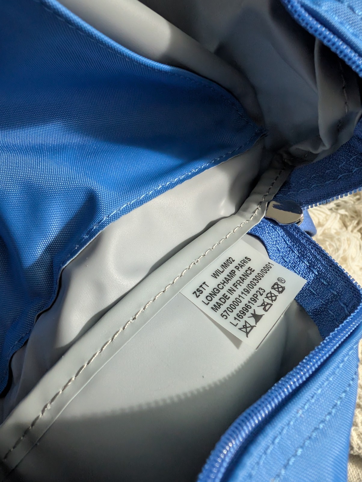 Authentic Longchamp Backpack Myosotis Unused - image 7