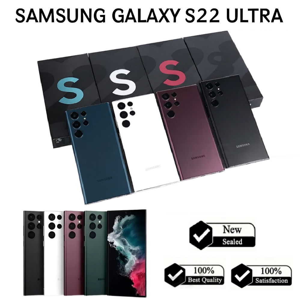 NEW SEALED Samsung Galaxy S22 Ultra 5G Unlocked 128GB 256GB 512GB
