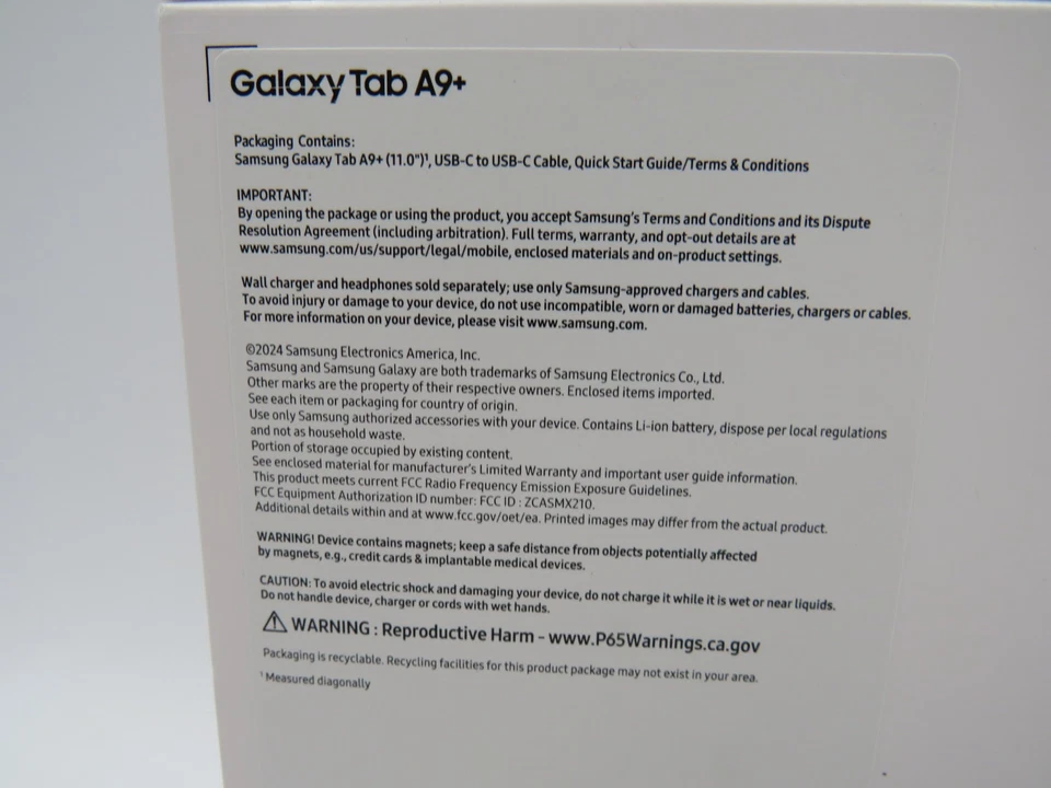 Tablet Samsung Galaxy Tab A9+ 11” 64GB Android Grafito NUEVA SELLADA Foto 3 de 4