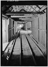 10. August, 1971. GV COVERED ORE CAR TRACK SHED - Silver King Mining Company,