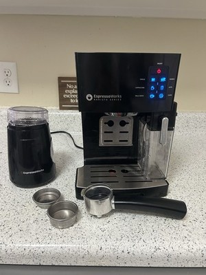 EspressoWorks All-In-One Barista Bundle Espresso Machine and Cappuccino Maker