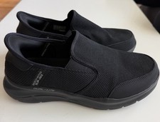 Skechers Slip-ins Dual-Lite Men's Slip-On Sneakers Black Memory Foam Extra Wide