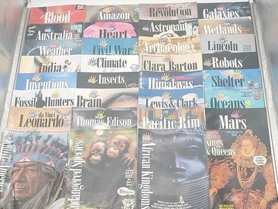 Lot of 32 Kids Discover Magazines 1990's Education History Science SAFE SHIPPING