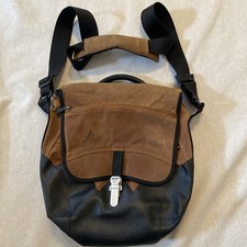 Borsa messenger a tracolla Overland Equipment larga 12" tracolla imbottita tela pelle