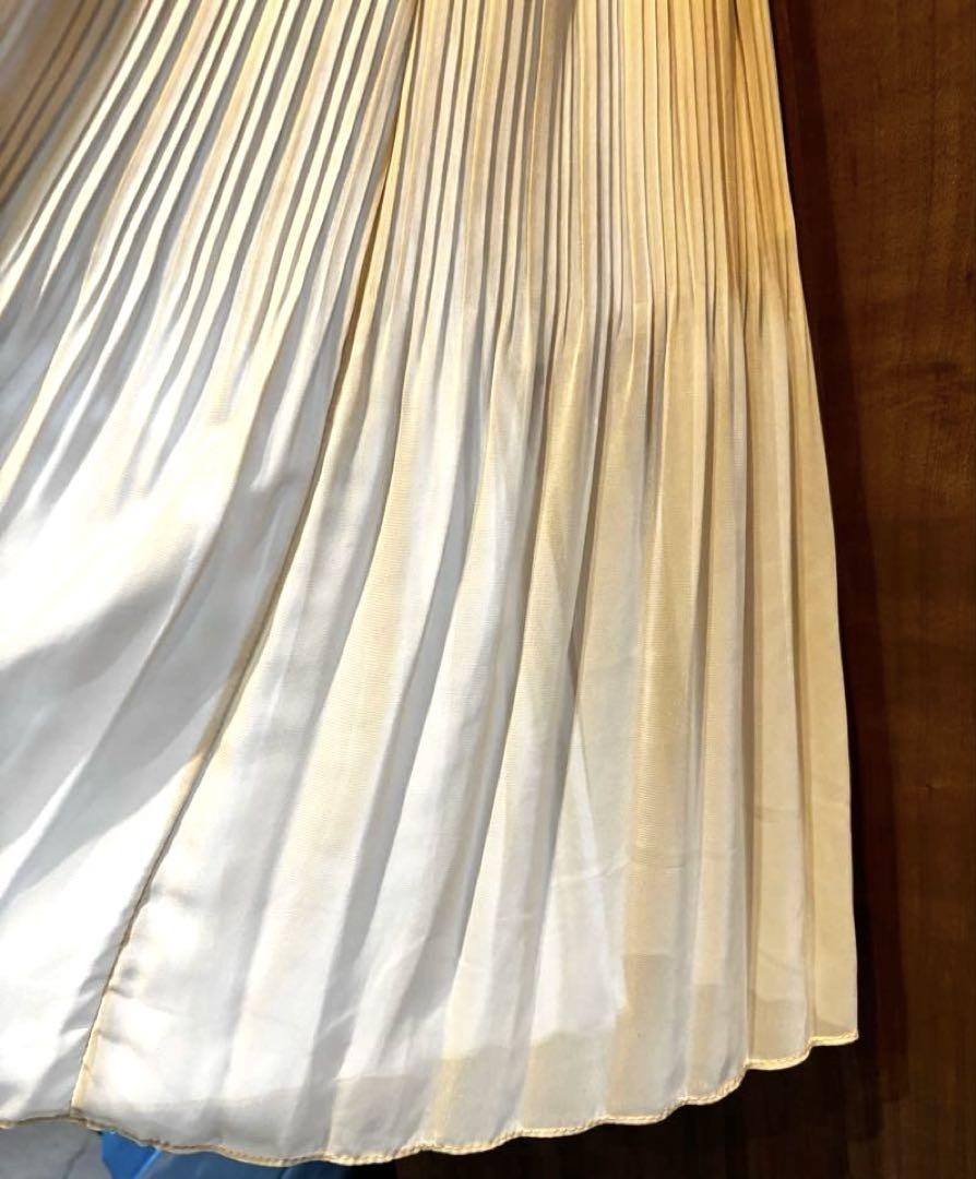 Ameri Vintage Pleated Chiffon Dress Sleeveless A-line Soft
