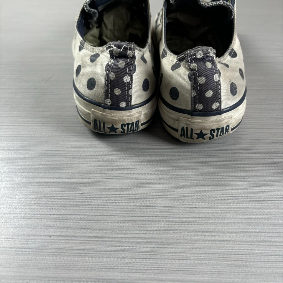 匡威 Converse All Star 鞋女式 7.5 码黑色/白色圆点懒人鞋 530046F — 第 3/4 张图片