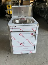 2024 Qualserv stainless steel Portable hand sink hot water daycare WMSC24MS K