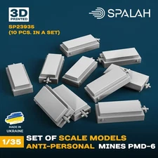 Anti-personal Mines PMD-6 (10 pcs.) Scale Model Kit for Diorama 1:35 SP23935