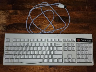 SEGA Dreamcast Keyboard Ergonomic Wired Sega Branded SK-1502 Very Clean