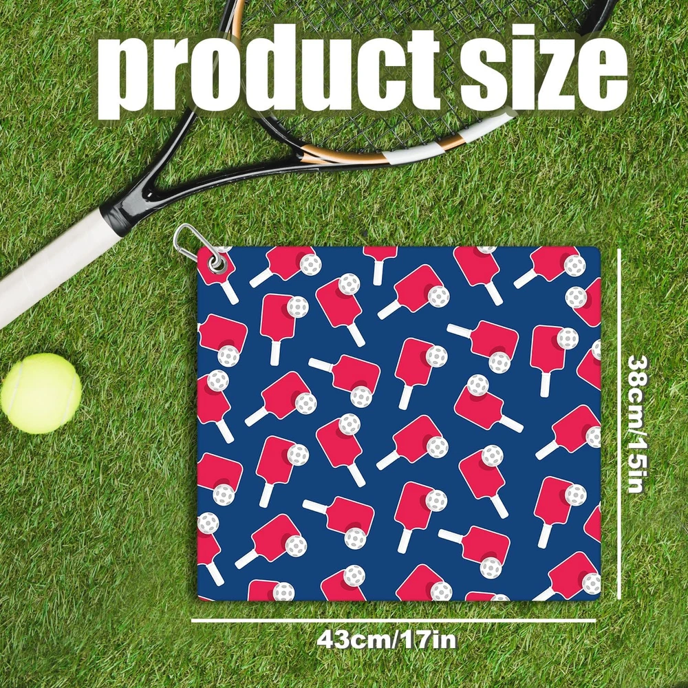 Pickleball Towel for Sweat, 15x17in Pickle Ball Towels Women Medium, Blue