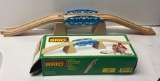 Brio Wooden Blue Draw Bridge 33364  Ascending Tracks With Original Box