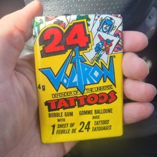 Voltron 1984 O-Pee-Chee 24 Tattoos 4g Wax Pack Sealed Vintage Rare