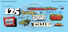 Railroad Graffiti O 1:48 Scale Waterslide Decal Set