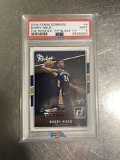 2016-17 PANINI DONRUSS BUDDY HIELD ROOKIE PRESS PROOF BLACK 1/1 PSA 9 