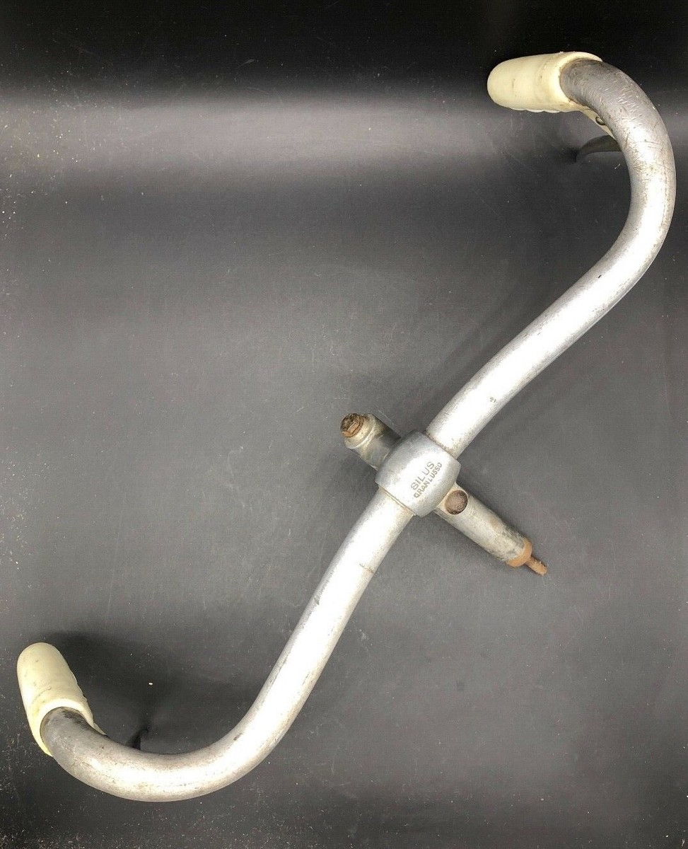 AMBROSIO EXCELLIGET SSC 32H ペア VINTAGE AMBROSIO HANDLEBAR WITH BRAKE LEVERS BREV.458992 & SILUS