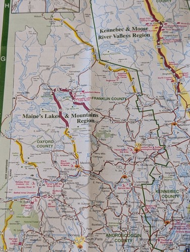 New York and Maine Road Maps NY ME Transportation Collectible - Picture 12 of 23