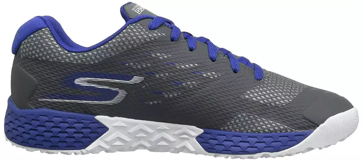 Skechers Mens Charcoal Grey Blue Go Train Endurance Trainers UK 7 EU 41