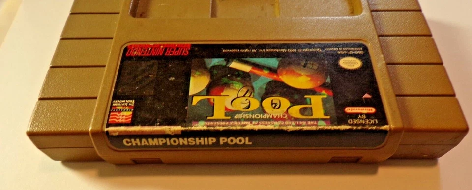 Super Nintendo SNES 1993 Mindscape, Inc. Championship Pool Cartridge Only - Image 2 of 3