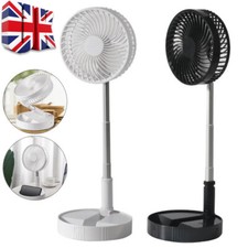 Cordless Fan Portable Telescopic Folding Cooling Wireless USB Rechargeable Fan