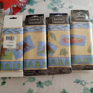 4 packs -Cabin Fever Lodge Northwoods Wallpaper Wall Border 5 yds.   Bathworks