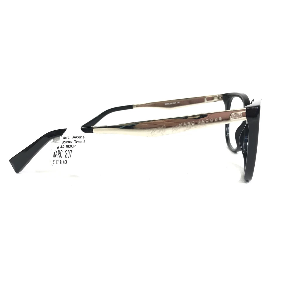 Marcos de gafas Marc Jacobs MARC 207 807 negro plateado cuadrado 51-17-140 Foto 3 de 4