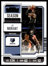 2023-24 Panini Contenders Season Ticket Retail #74 Ja Morant NM-MT Griz ID:74994