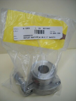 BS&B GD-0-0041-005 GR-C 316 SS 1'' SANITARY TRI-CLAMP RUPTURE DISC OUTLET FITTING