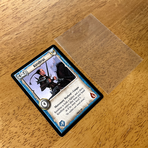🏰 Kerebrus - Mercenary - Warlord: Saga of the Storm CCG - SotS Cleric & Fighter - Picture 3 of 4