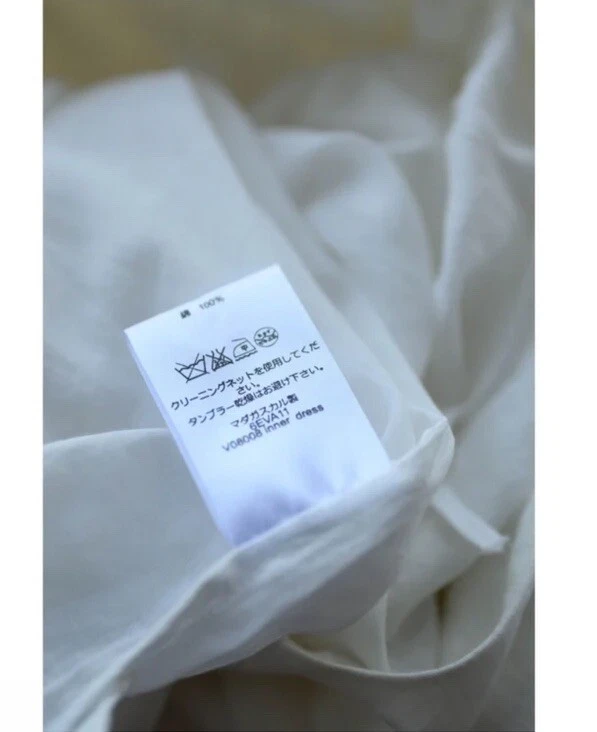 Vanessa bruno cotton Ramie blend midi 3/4 Sleeves Fully Lined White dress Sz 36 - Image 4 of 4