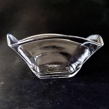 SIMON PEARCE WOODBURY MEDIUM BOWL, Hand Blown Glass, 10", Made in USA