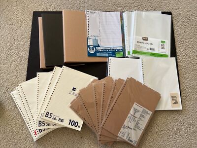 Muji 20 Binder B5 Refills Index Tabs Sheet Protectors Scrapbook Memory  Notebook | eBay