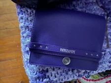 Petriza Pepe purple leather crossbody bag