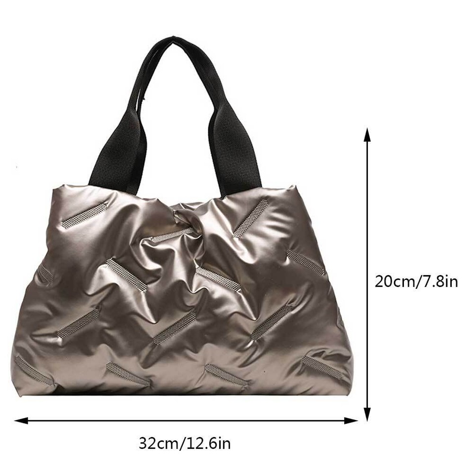 Women Quilted Hobo Handbag Large Capacity Tote Handbag Ladies Commute