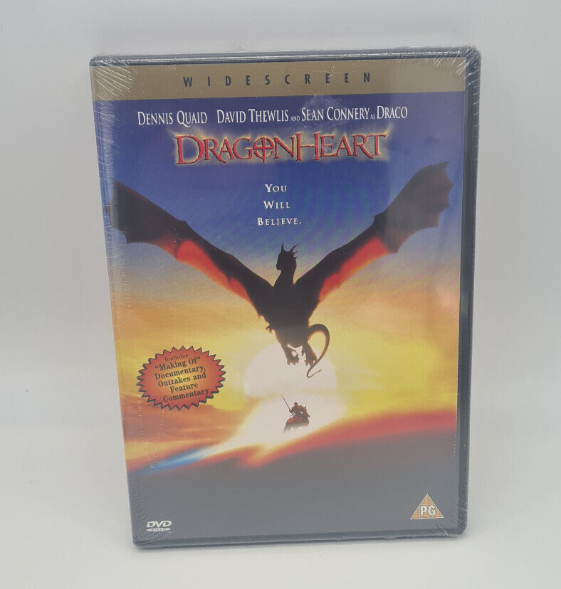 Dragonheart 1996 DVD New Sealed Sean Connery Dennis Quaid