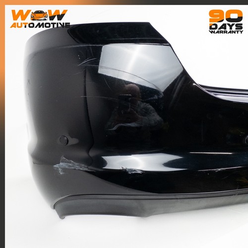 09-15 JAGUAR XF X250 REAR BUMPER COVER ASSEMBLY PARKING ASSIST BLACK OEM - Picture 4 of 23