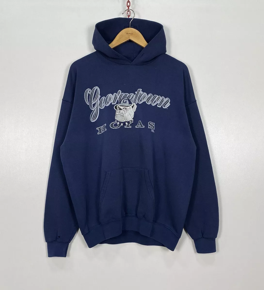 Vintage Georgetown Hoyas Team Edition Apparel Hoodie Men s Size XL Made In USA