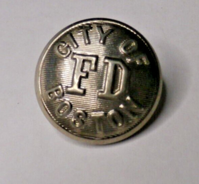 Vintage City of Boston FD Button - Scovill Mfg. Co. Mint condition | eBay