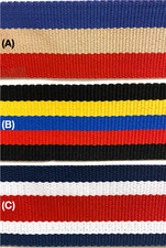2" Striped Polyester Cotton Webbing - 5 Continuous Yards Many Colors 