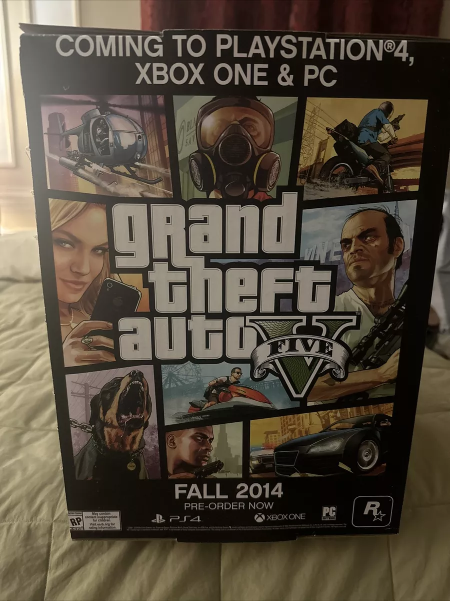 Replacement Case (NO GAME) GRAND THEFT AUTO V GTA V PlayStation 4 PS4 Box