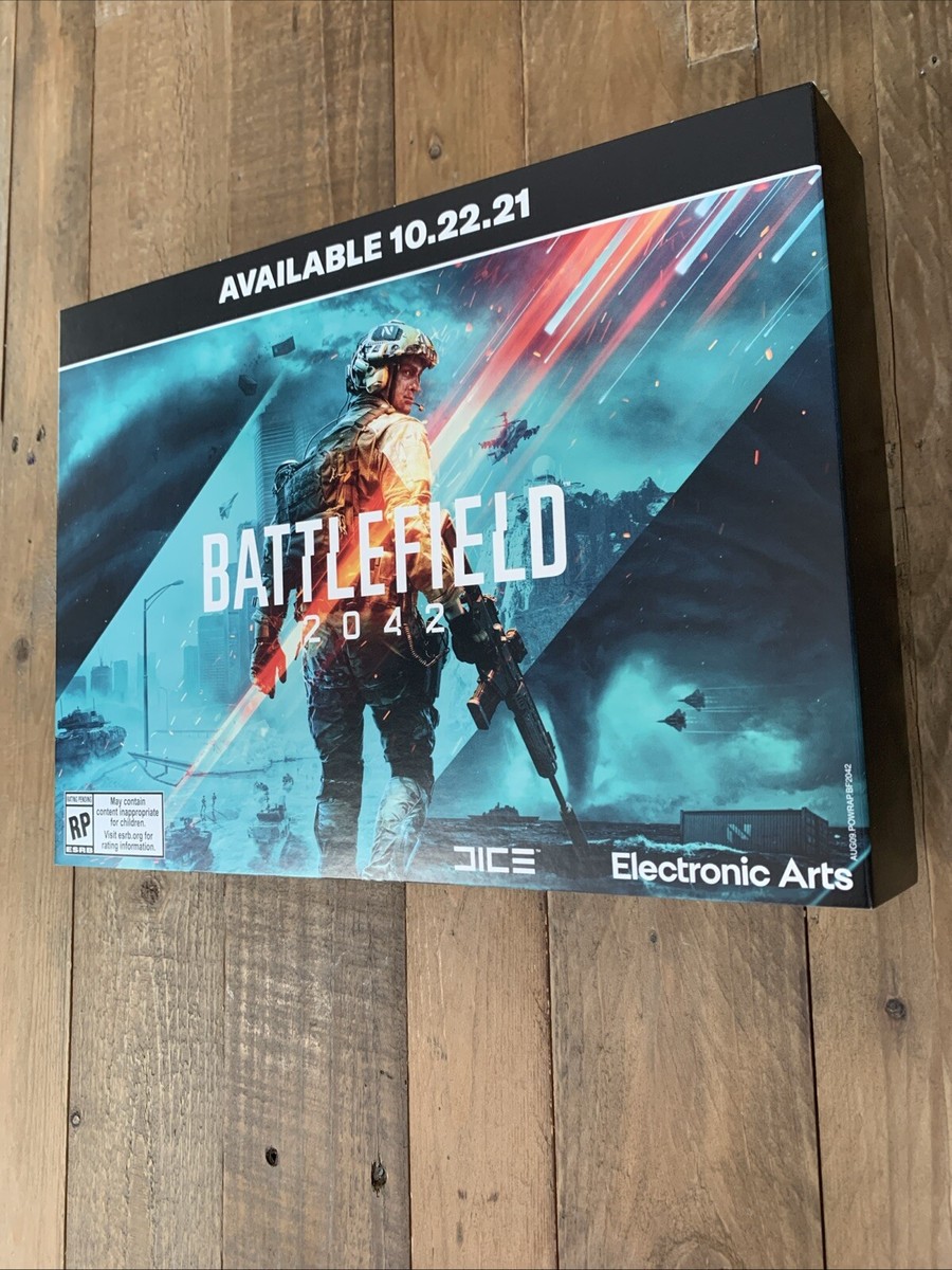 Battlefield 2042 Store Display Promo Poster 12x9” PlayStation