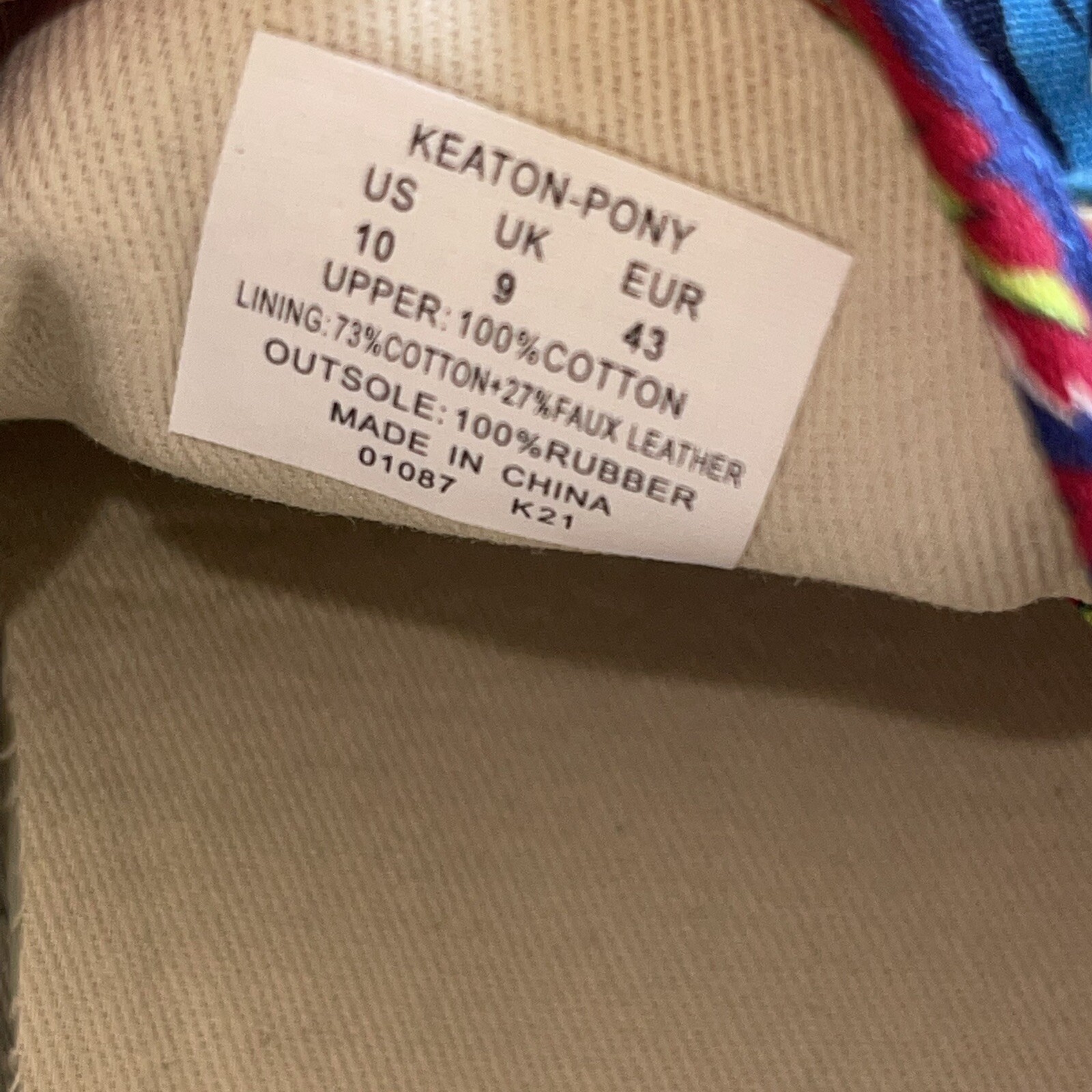 Scarpe sneakers Polo Ralph Lauren uomo 10 Keaton Pony tropicali pizzo tela nuove