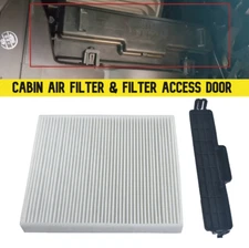 Carbon Cabin Air Filter & Filter Access Door Fits for Dodge Ram 1500 2500 3500