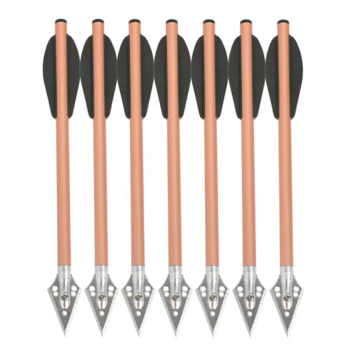 6.3'' Archery Crossbow Bolts Aluminum Arrows Blade Broadhead Hunting Target - Picture 15 of 17