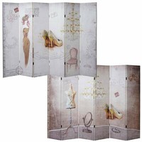 Foto-Paravent Retro, Raumteiler Trennwand, Fashion 180X240Cm