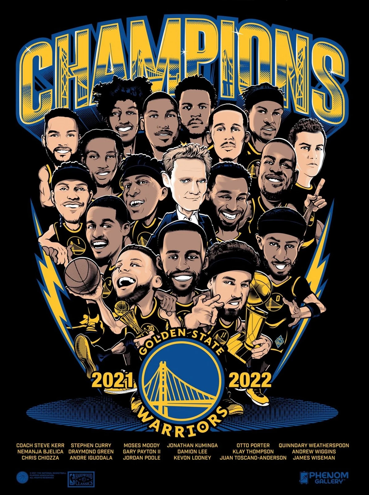 Phenom Gallery Golden State Warriors 2022 NBA Championship Poster