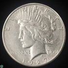 1927-S Silver PEACE Dollar - Extra Fine Details