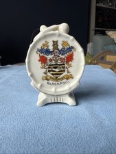 Vintage Porzellan-Trommel ohne Marke mit Cres...